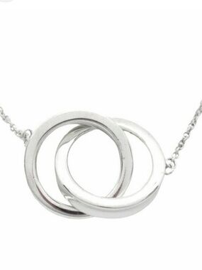 Tiffany & Co. 1837 Large Interlocking Circles Silver Necklace